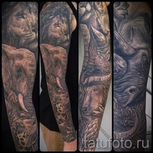 фото - крутые тату рукава - пример 7316 tatufoto.ru