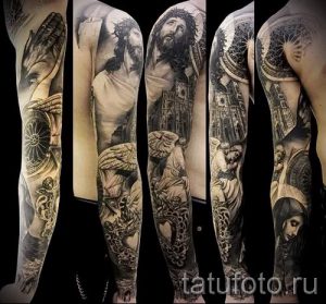 фото - крутые тату рукава - пример 8317 tatufoto.ru
