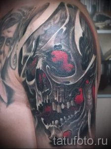 фото - крутые тату черепа - пример 2391 tatufoto.ru