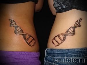 фото - тату для близнецов женщин - вариант 2059 tatufoto.ru