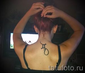 фото - тату для близнецов на удачу - вариант 2062 tatufoto.ru