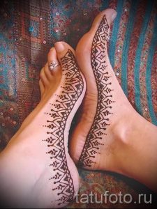 хной на ноге рисунки - варианты временной тату хной от 05082016 4285 tatufoto.ru