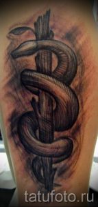 Caduceus Tattoo photo - tatouage attirer la bonne chance 1005 tatufoto.ru