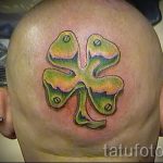 Four Leaf Clover-Tätowierung - Tattoo Glück Reichtum 1011 tatufoto.ru