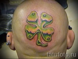 Four Leaf Clover-Tätowierung - Tattoo Glück Reichtum 1011 tatufoto.ru