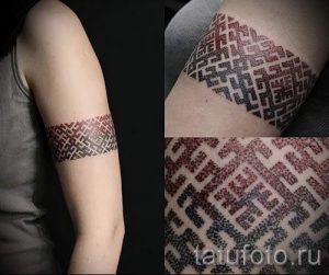 Photo Slavic swastika tattoo charms - photos of the finished tattoo on 02092016 1013 tatufoto.ru