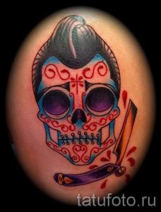 Skull tattoo images - valeur de la chance de tatouage 3025 tatufoto.ru