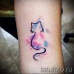 einfache Katze Tattoo - Fotos der fertigen Tätowierung 02092016 1008 tatufoto.ru