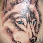 einfache Tattoo Wolf - ein Foto des fertigen Tätowierung 02092016 1026 tatufoto.ru
