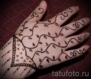 henna tattoo simple drawings - the photo of the finished tattoo 02092016 1043 tatufoto.ru