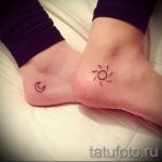 kleine und einfache Tätowierung auf seinem Bein - ein Foto des fertigen Tätowierung 02092016 1046 tatufoto.ru