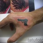 petit pistolet de tatouage - photo du tatouage fini 01092016 1009 tatufoto.ru