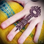 simple henna tattoo - Photo example of the finished tattoo 02092016 1066 tatufoto.ru