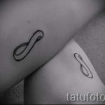 simple infinity tattoo - photos of the finished tattoo 02092016 2068 tatufoto.ru