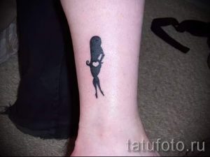 simple, tatouage sur la jambe - une photo du tatouage fini 02092016 1105 tatufoto.ru