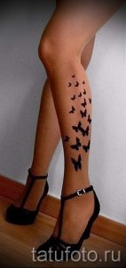 simple, tatouage sur la jambe - une photo du tatouage fini 02092016 2106 tatufoto.ru
