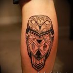 simple, tatouage sur son mollet - une photo du tatouage fini 02092016 1113 tatufoto.ru