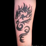 simple tattoo dragon - photo of the finished tattoo 02092016 1074 tatufoto.ru