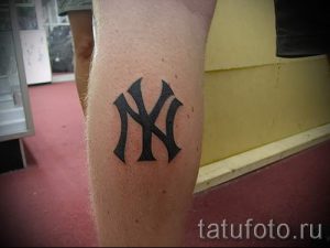simple tattoo on his calf - a photo of the finished tattoo 02092016 1081 tatufoto.ru