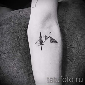 simple tattoo on his forearm - a photo of the finished tattoo 02092016 1082 tatufoto.ru