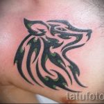 simple tattoo wolf - a photo of the finished tattoo 02092016 1090 tatufoto.ru