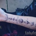 tatouage espace minimalisme - une photo du tatouage fini 1024 tatufoto.ru