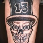 tatouages crâne simples - photos du tatouage fini 02092016 1123 tatufoto.ru