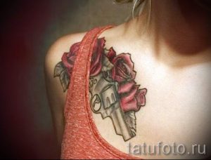 tattoo gun for girls - a photo of the finished tattoo 01092016 1041 tatufoto.ru