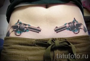 tattoo gun for girls - a photo of the finished tattoo 01092016 а2042 tatufoto.ru