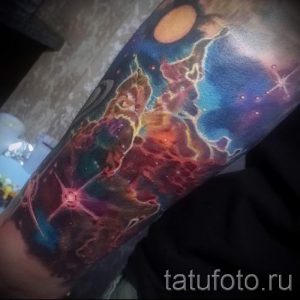 tattoo-style space - a photo of the finished tattoo 1038 tatufoto.ru