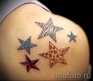 Тату Звезда фото - мужские тату на удачу и богатство 3084 tatufoto.ru
