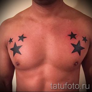 Тату Звезда фото - мужские тату на удачу и богатство 4085 tatufoto.ru