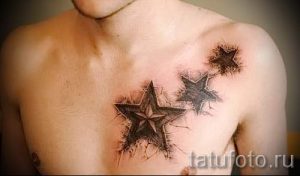 Тату Звезда фото - мужские тату на удачу и богатство 5086 tatufoto.ru