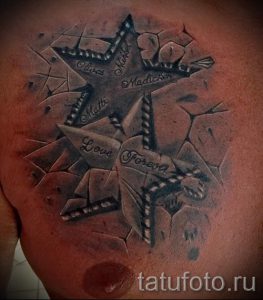 Тату Звезда фото - символ удачи и везения тату 1092 tatufoto.ru