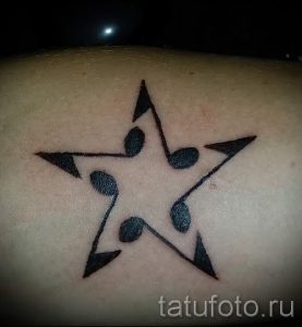 Тату Звезда фото - тату для удачи счастья любви денег 2105 tatufoto.ru