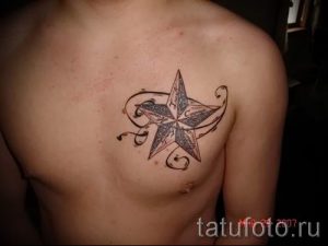 Тату Звезда фото - тату на везение и удачу 4122 tatufoto.ru