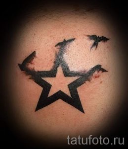 Тату Звезда фото - тату символизирующие удачу 2155 tatufoto.ru