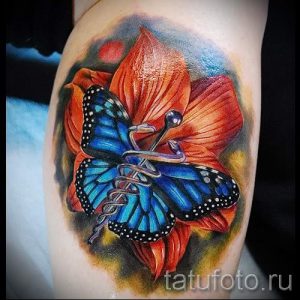 Тату Кадуцей фото - тату символизирующие счастье и удачу 1201 tatufoto.ru