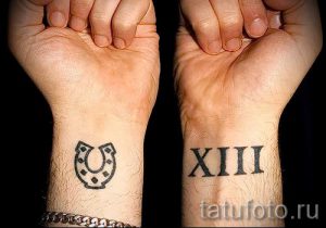 Тату Подкова фото - тату на удачу богатство 7220 tatufoto.ru