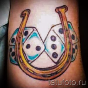 Тату Подкова фото - тату на удачу богатство счастье 4230 tatufoto.ru