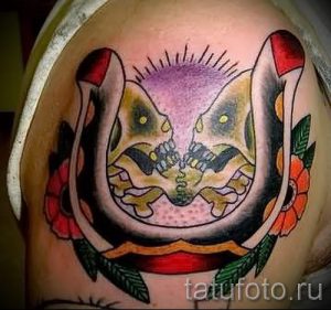 Тату Подкова фото - тату на удачу богатство счастье 8234 tatufoto.ru