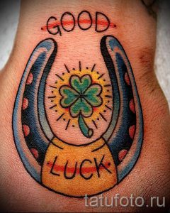 Тату Подкова фото - тату на удачу в играх 7249 tatufoto.ru