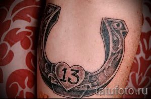 Тату Подкова фото - тату привлекающие удачу 3309 tatufoto.ru