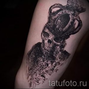Тату Череп фото - знак удачи тату 1329 tatufoto.ru