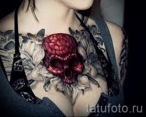 Тату Череп фото - тату для привлечения денег и удачи 1334 tatufoto.ru