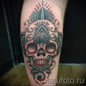 Тату Череп фото - тату для привлечения денег и удачи 4337 tatufoto.ru