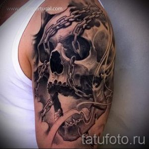 Тату Череп фото - тату для привлечения денег и удачи 5338 tatufoto.ru