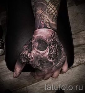 Тату Череп фото - тату на удачу и богатство для мужчин 1344 tatufoto.ru