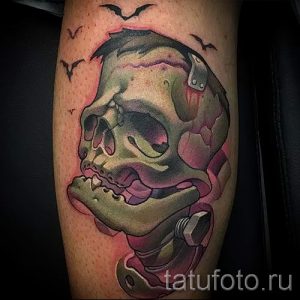 Тату Череп фото - тату на удачу и богатство для мужчин 4347 tatufoto.ru