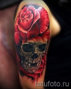 Тату Череп фото - тату приносящие счастье и удачу 1359 tatufoto.ru